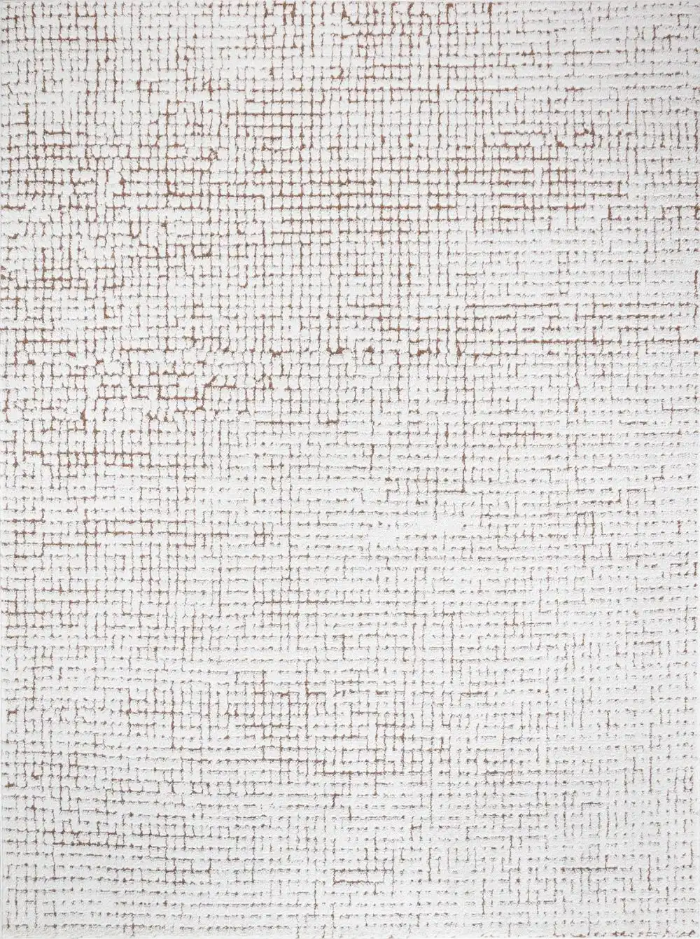 Amandine Scandi Modern High Pile Ivory/Brown Rug - Image 6