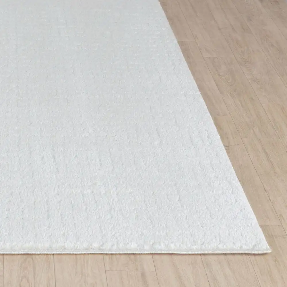 Amandine Scandi Modern High Pile Ivory/Off-White Rug - Image 5