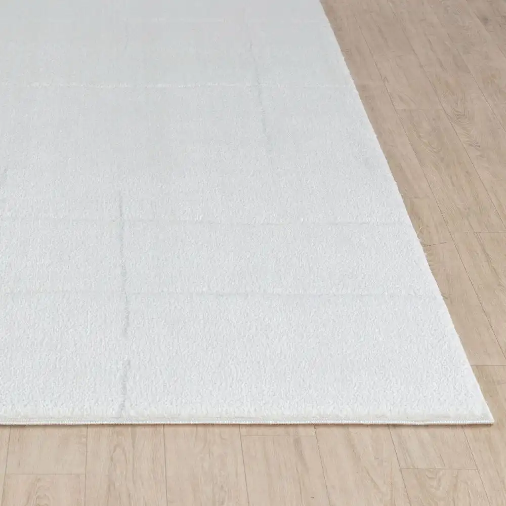 Ava Scandi Modern High Pile Ivory/Off-White Rug - Image 5