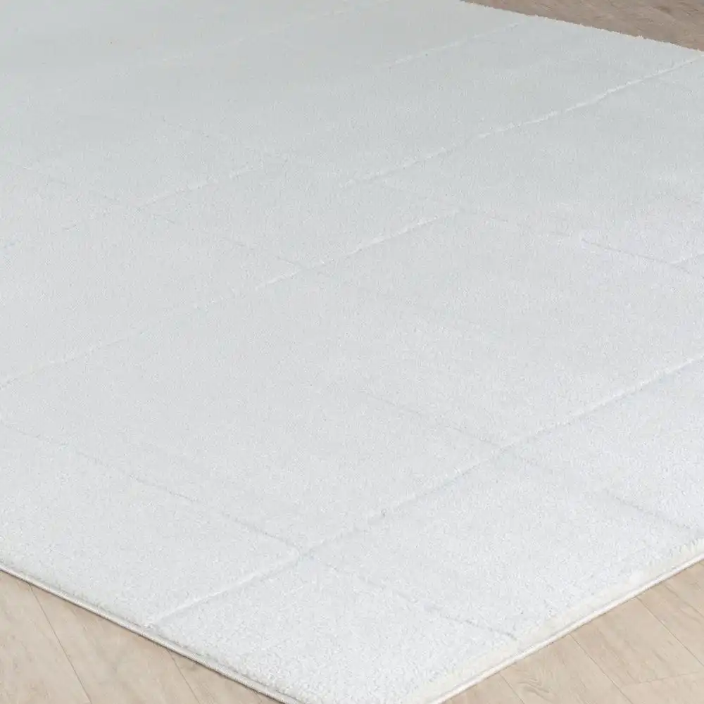 Ava Scandi Modern High Pile Ivory/Off-White Rug - Image 7