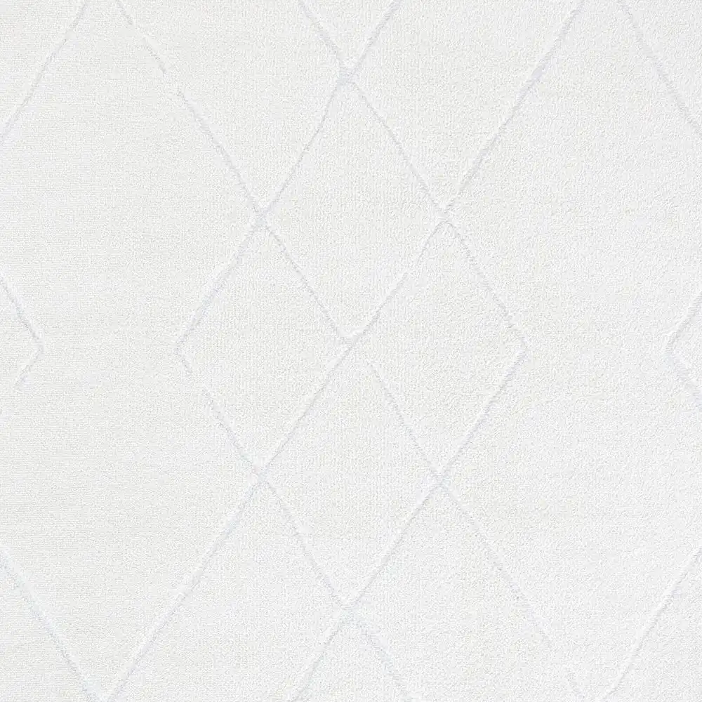 Hannah Berber Modern High Pile Ivory/Off-White Rug - Image 2