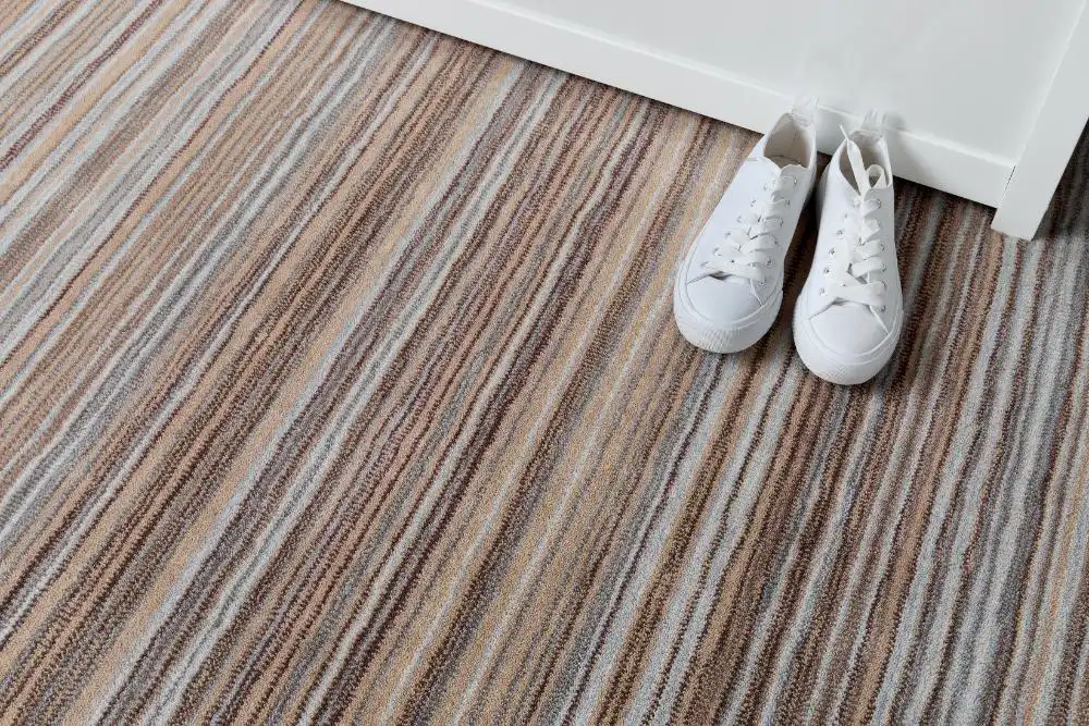 Fine Stripe Beige Rug - Image 2