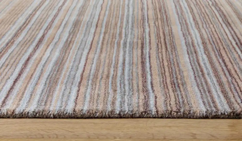 Fine Stripe Beige Rug - Image 3