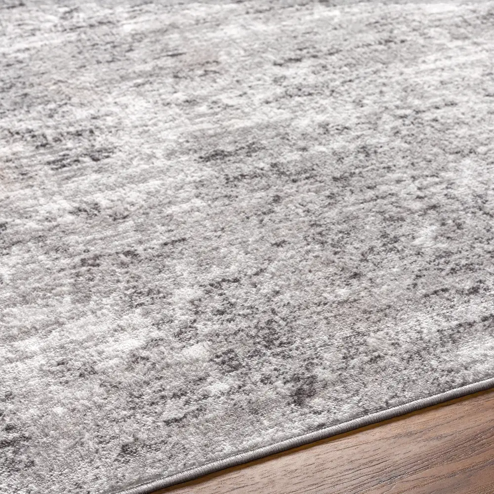 Fiona Abstract Modern Marble Silver Grey Rug - Image 12