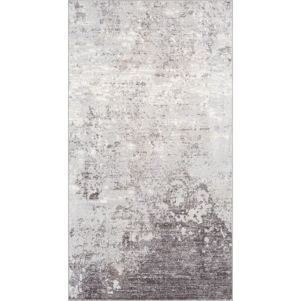 Fiona Abstract Modern Marble Silver Grey Rug - Image 7