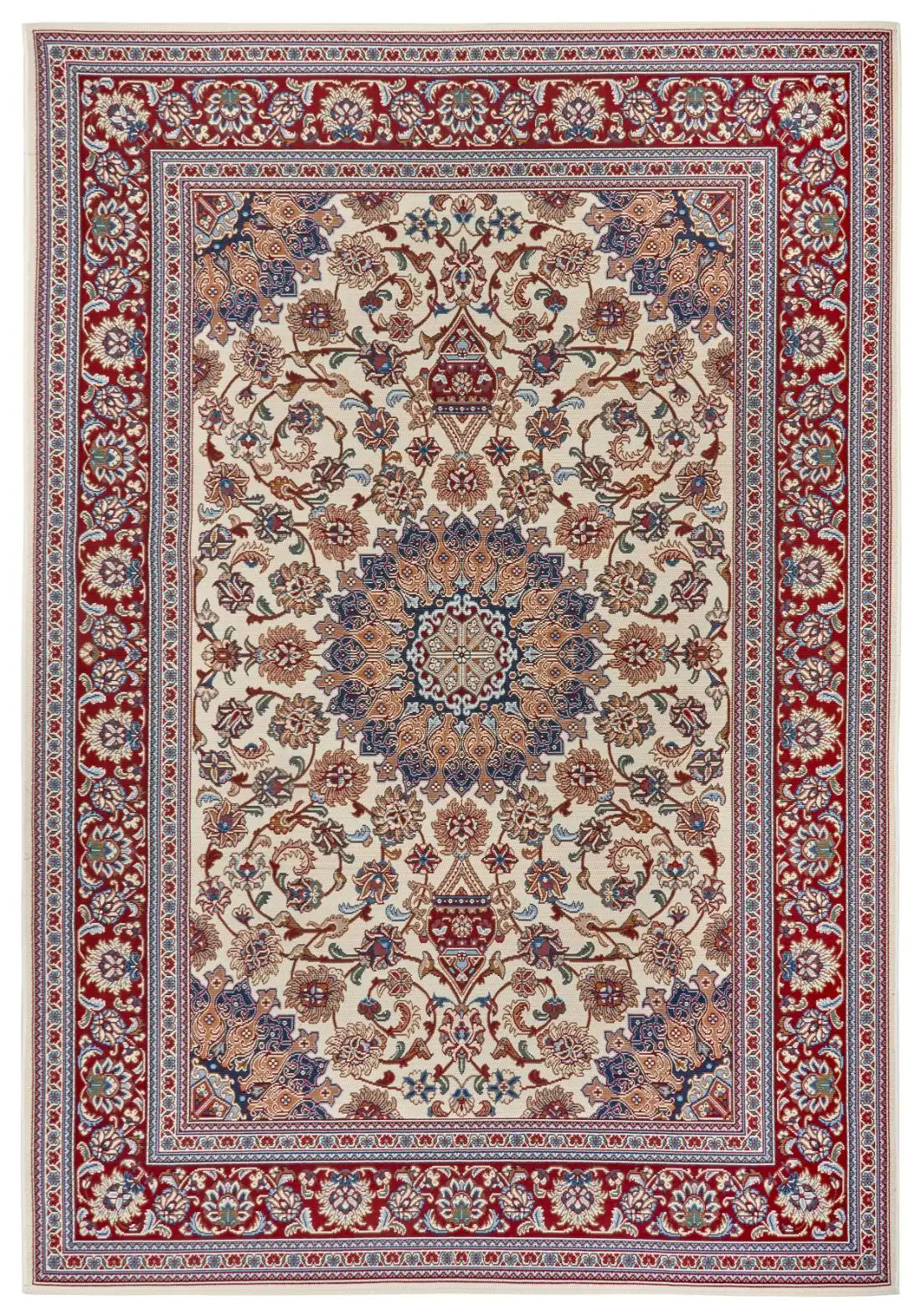 Flair Orient Indoor Outdoor 105714 Cream Red Rug - Image 4