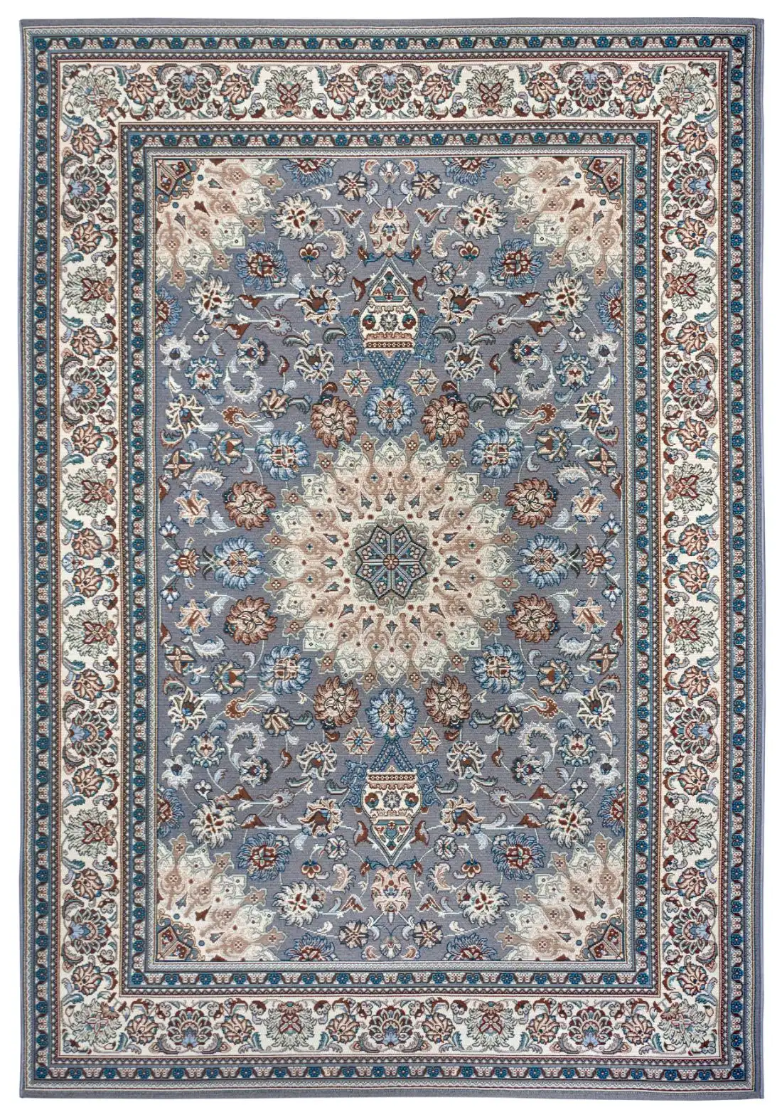 Flair Orient Indoor Outdoor 105715 Grey Cream Rug - Image 4