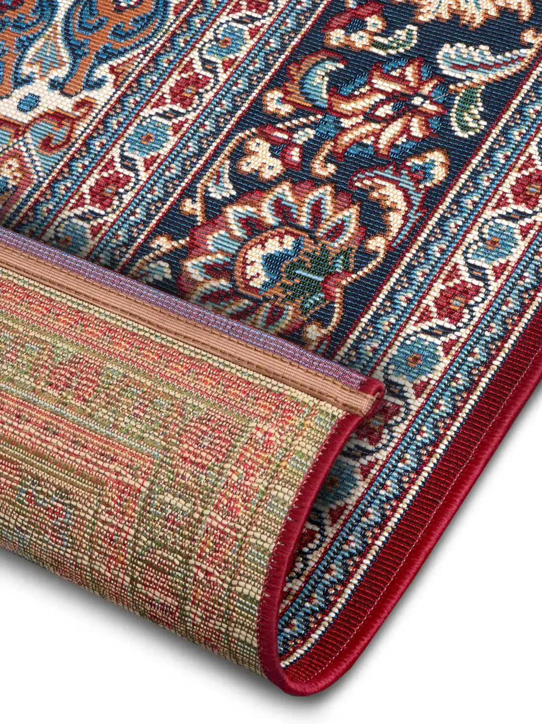 Flair Orient Indoor Outdoor 105716 Red Blue Rug - Image 5