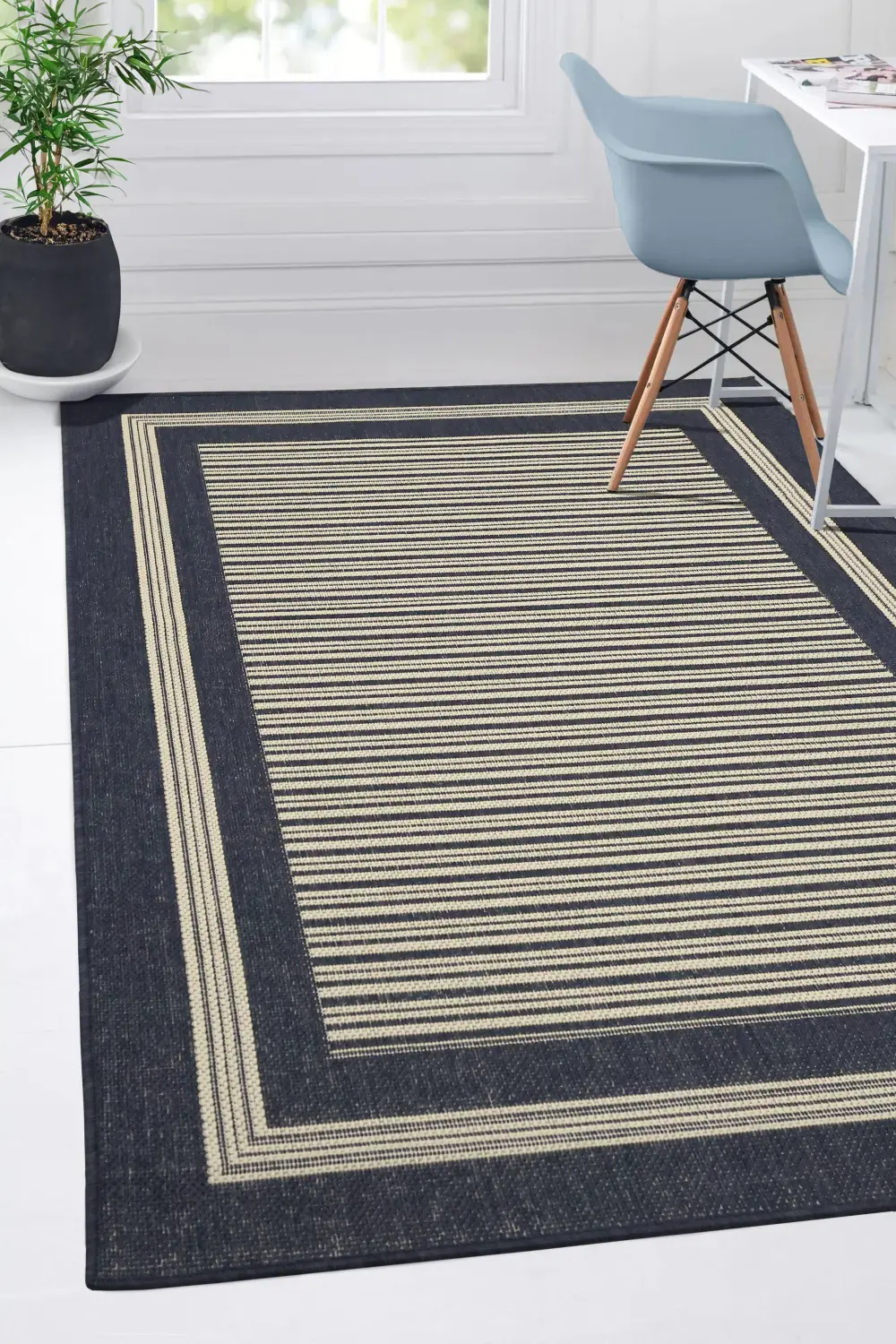 FLATWEAVE GEL Border Navy - Image 2