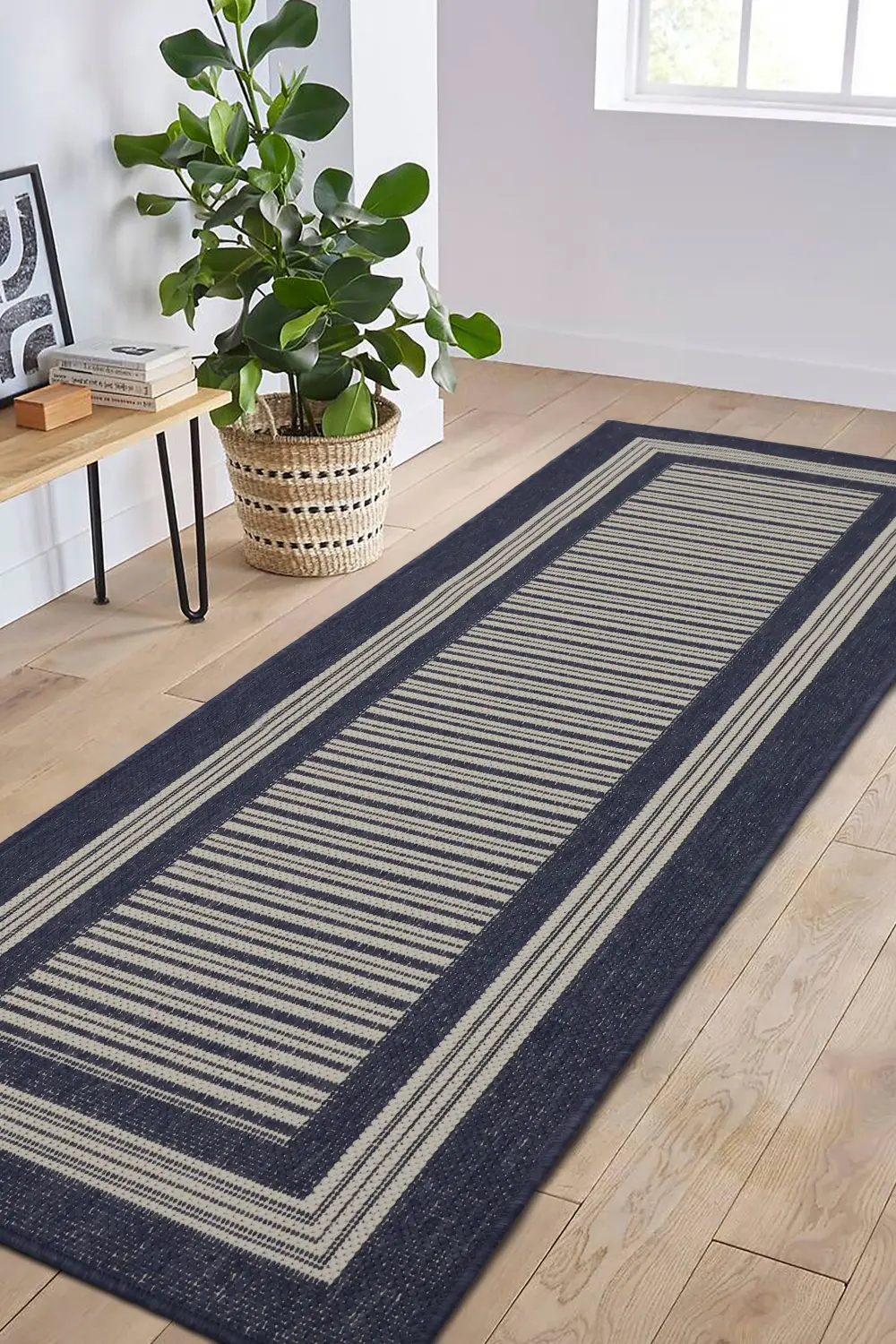 FLATWEAVE GEL Border Navy - Image 3