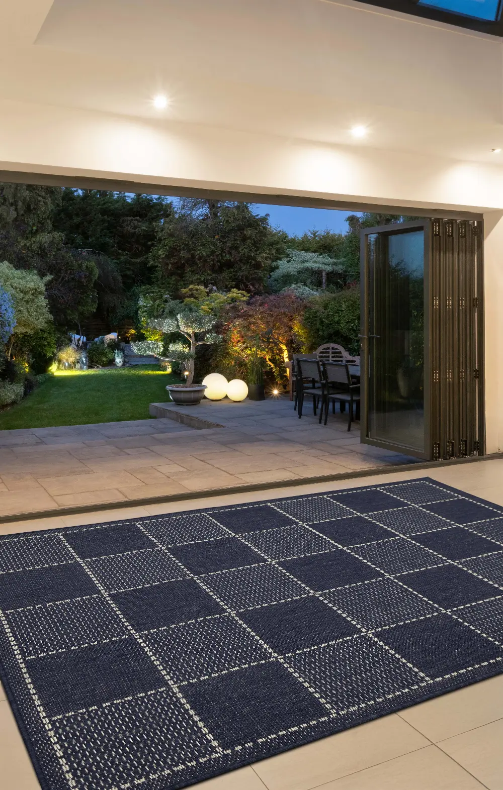 FLATWEAVE GEL Check Navy - Image 4