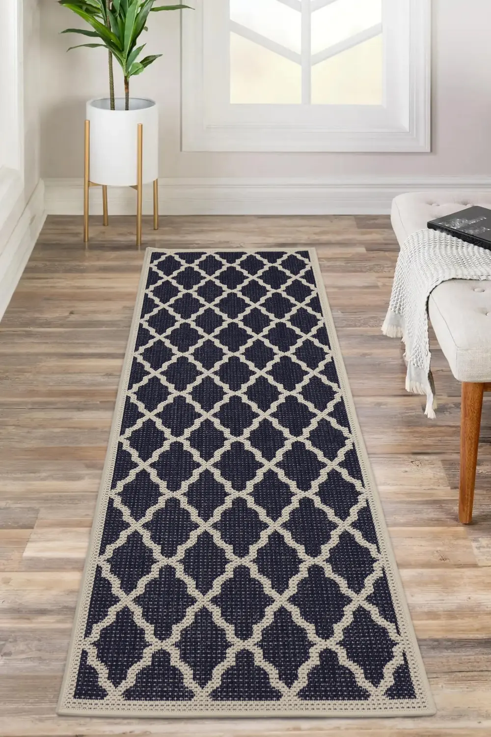 FLATWEAVE GEL l Trellis Navy - Image 3