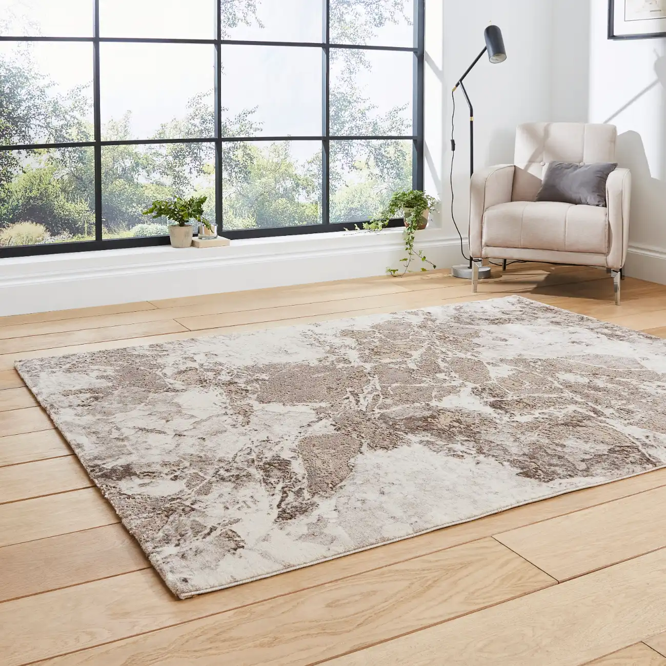 Florence 50033 Beige Silver Rug - Image 5