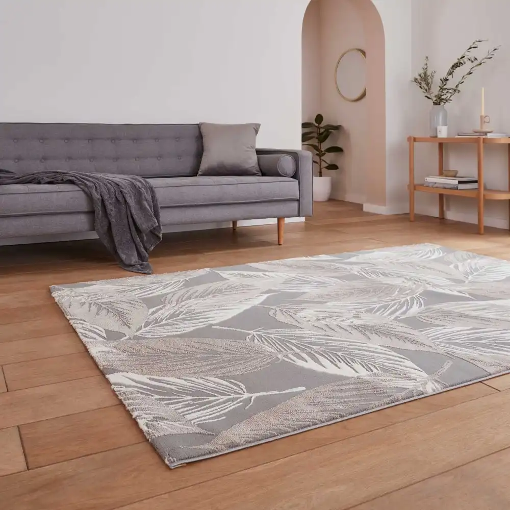 Flores Washable by Think 1925 Grey Rug - Image 2