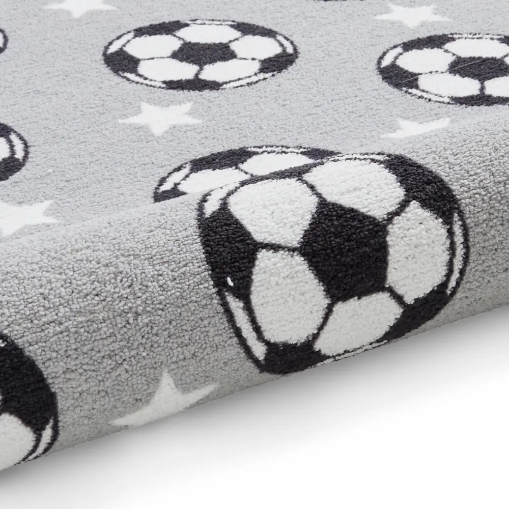 Catherine Lansfield Football Stars Grey - Washable - Image 5