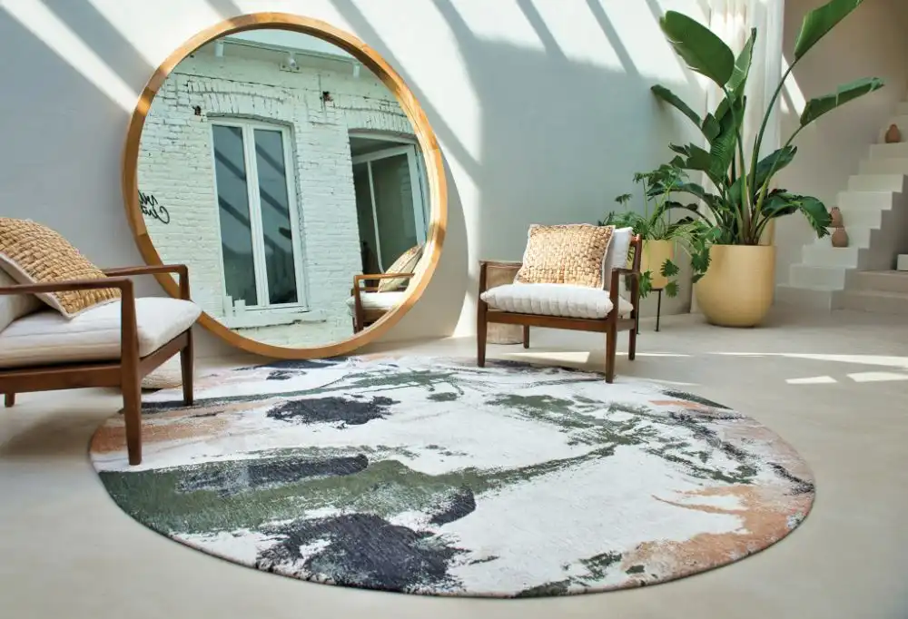 Fresque 9393 Fresque Indian Rice Washable Rug - Image 2