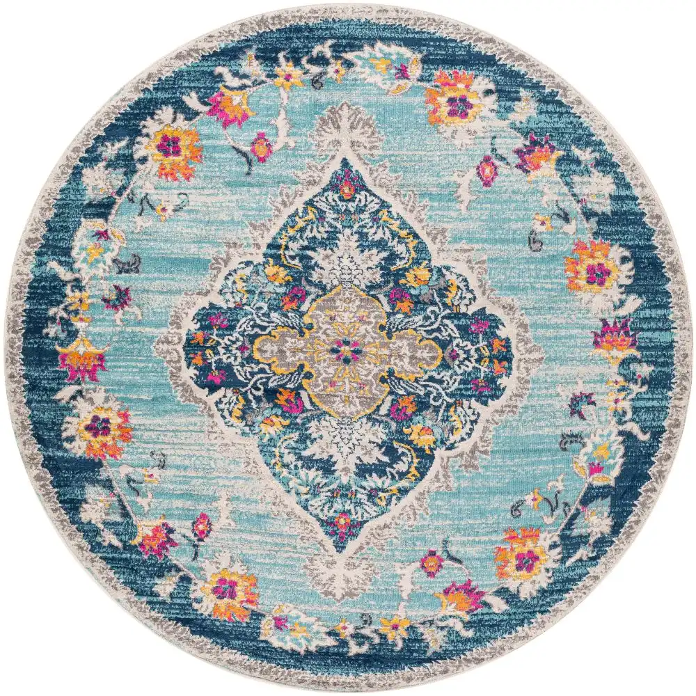 Romy Vintage Oriental Boho Blue Rug - Image 10