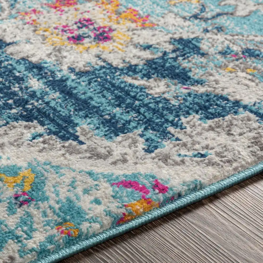 Romy Vintage Oriental Boho Blue Rug - Image 4