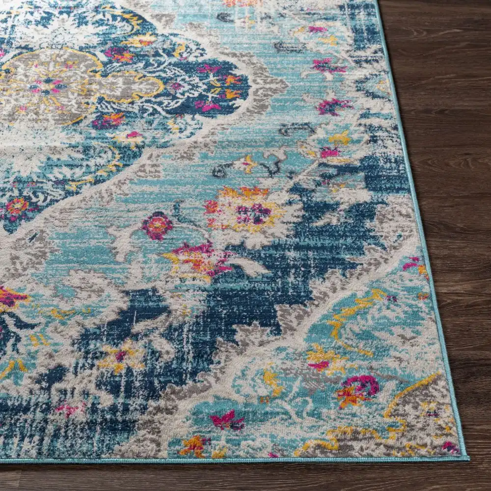 Romy Vintage Oriental Boho Blue Rug - Image 5