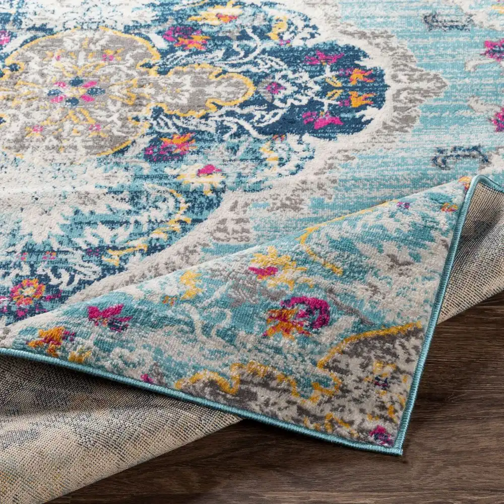 Romy Vintage Oriental Boho Blue Rug - Image 6