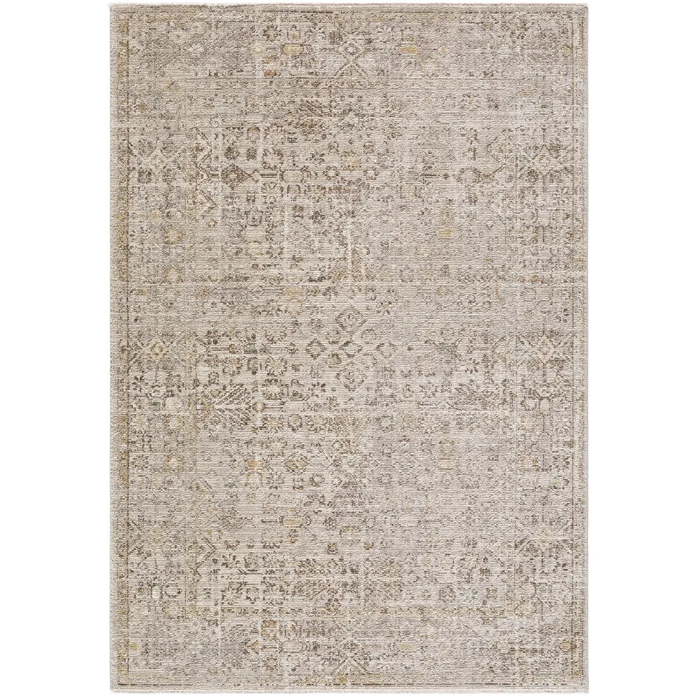 Myrtle Avenue I Galey Alix X Livabliss Vintage Oriental Boho Taupe/Cream Rug - Image 3