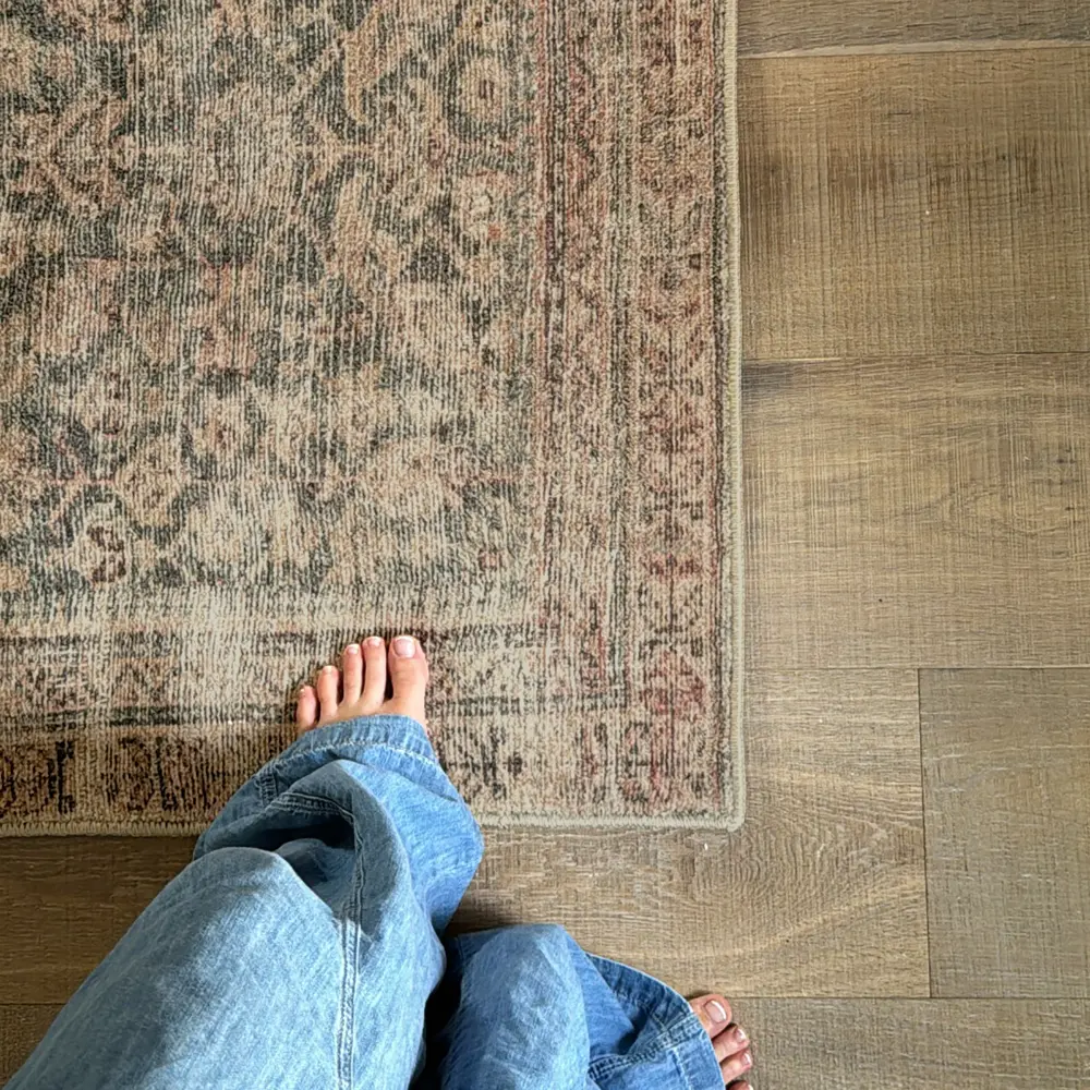 Galey Alix Collins Avenue III-Vintage Green Brown Beige Traditional Fringe Living Dining Bedroom Rug GACA2302 - Image 4
