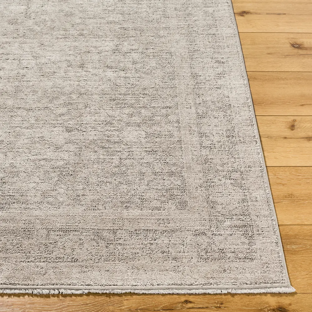 Galey Alix Maria Elena V-Vintage Ivory Brown Traditional Fringe Living Dining Bedroom Rug GADA2304 - Image 7