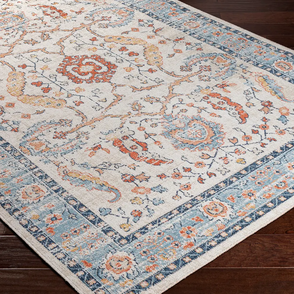 Galilea In- & Outdoor Oriental Boho Burnt Orange Rug - Image 3