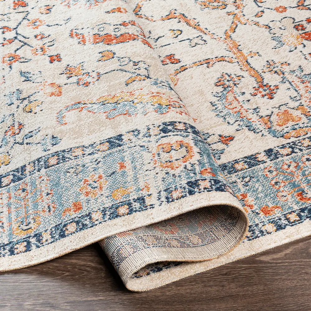 Galilea In- & Outdoor Oriental Boho Burnt Orange Rug - Image 4