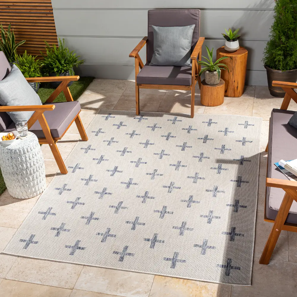 Gavina In- & Outdoor Global Dark Blue Rug - Image 6