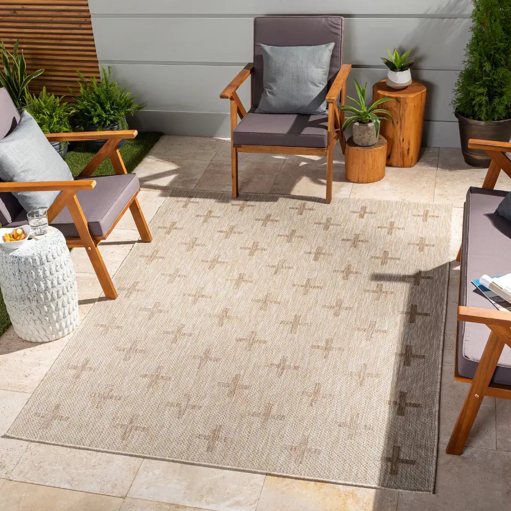 Gavina In- & Outdoor Global Jute-Look Brown Rug - Image 7