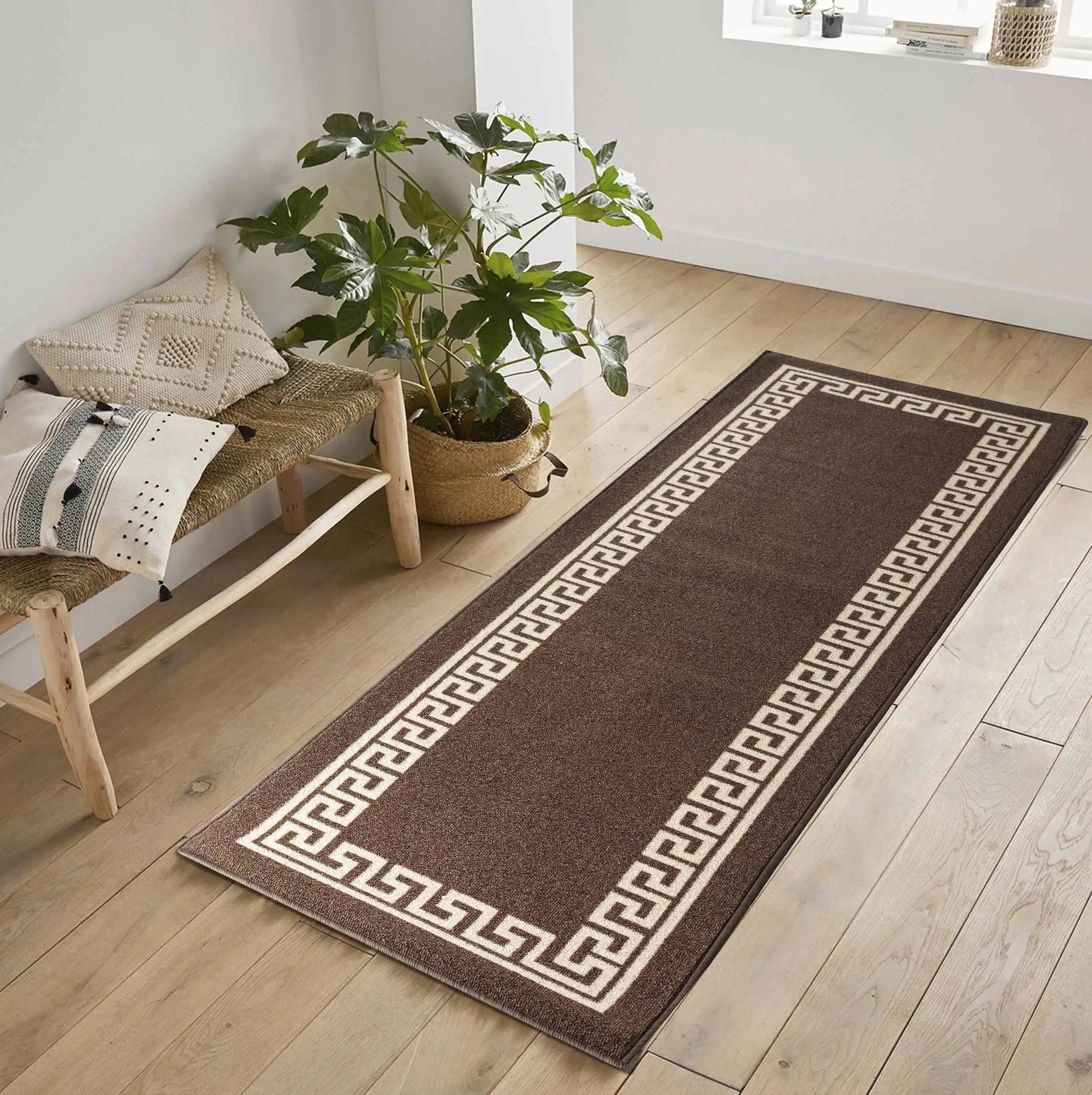 Washable Gel-Back Havana 413 Brown Rug - Image 4