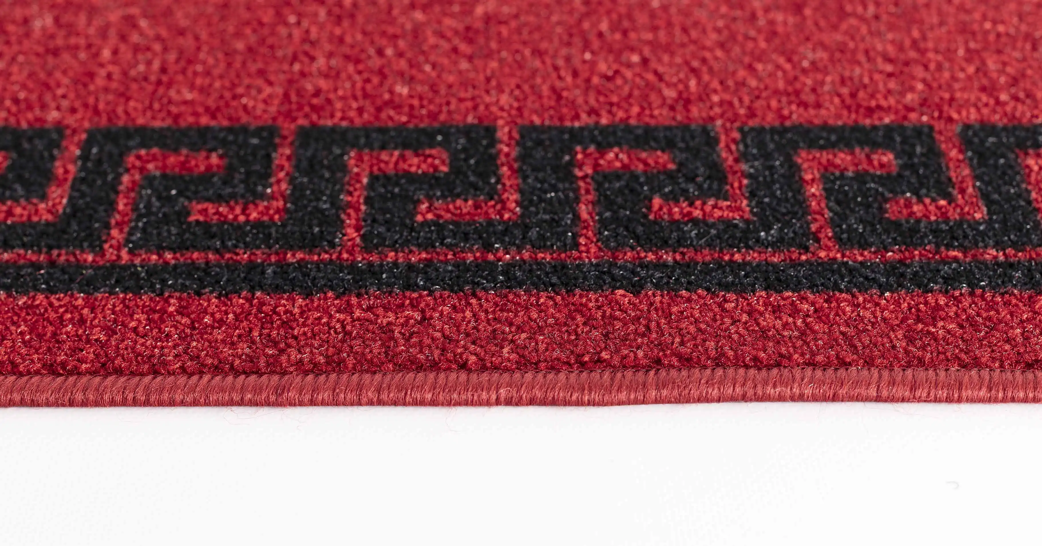 Washable Gel-Back Havana 413 Red Black Rug - Image 3