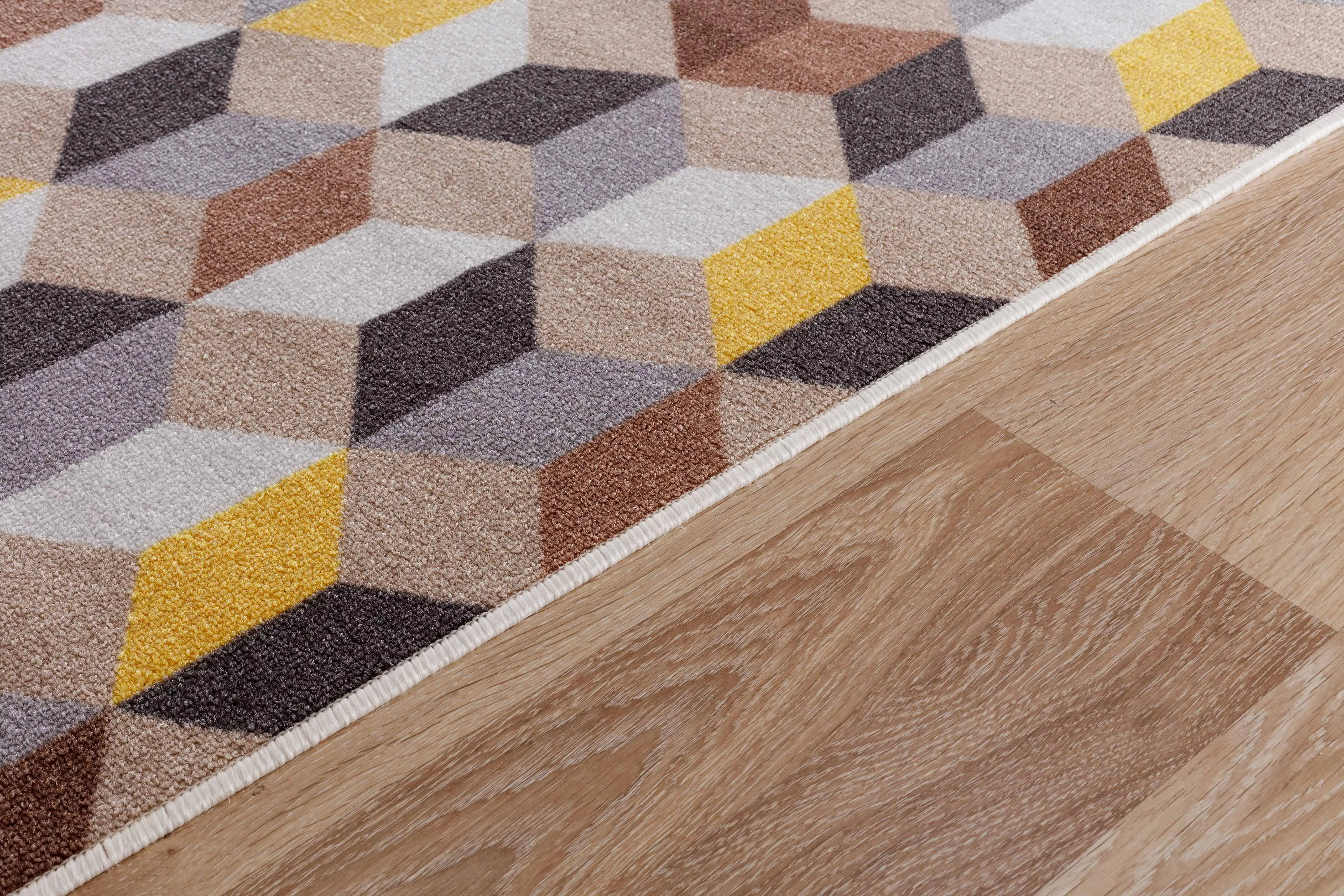 Washable Gel-Back Havana Arrow Gold Rug - Image 5