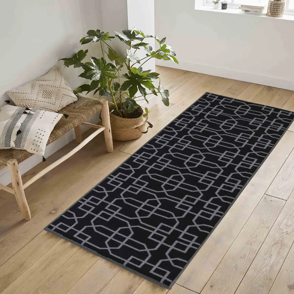 Washable Gel-Back Havana Siam Black Rug - Image 3