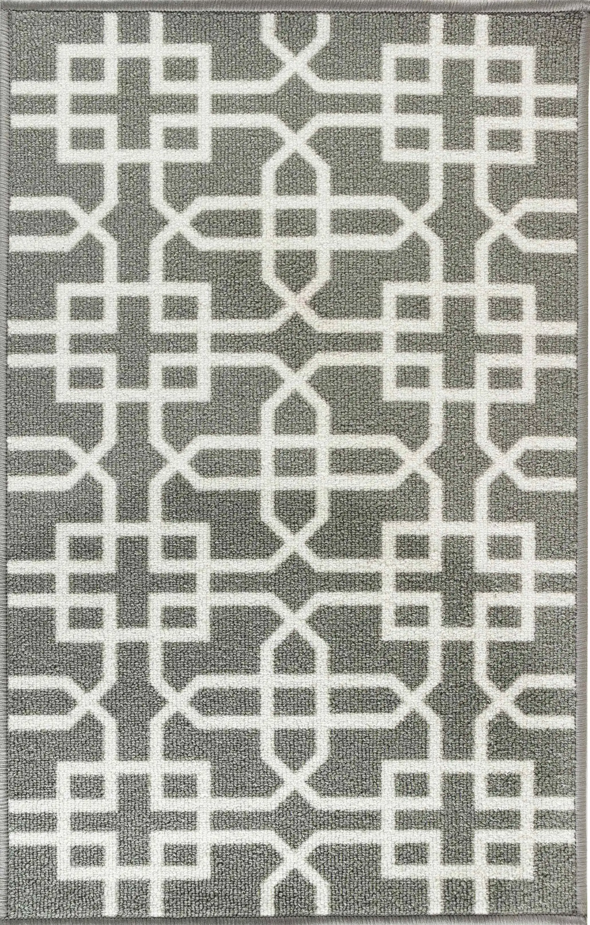 Washable Gel-Back Havana Siam Grey Cream Rug - Image 2