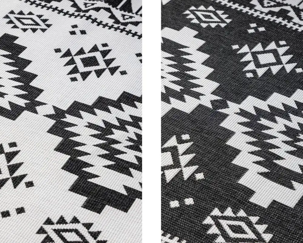 Gemini Reversible 106019 Black Rug - Image 3