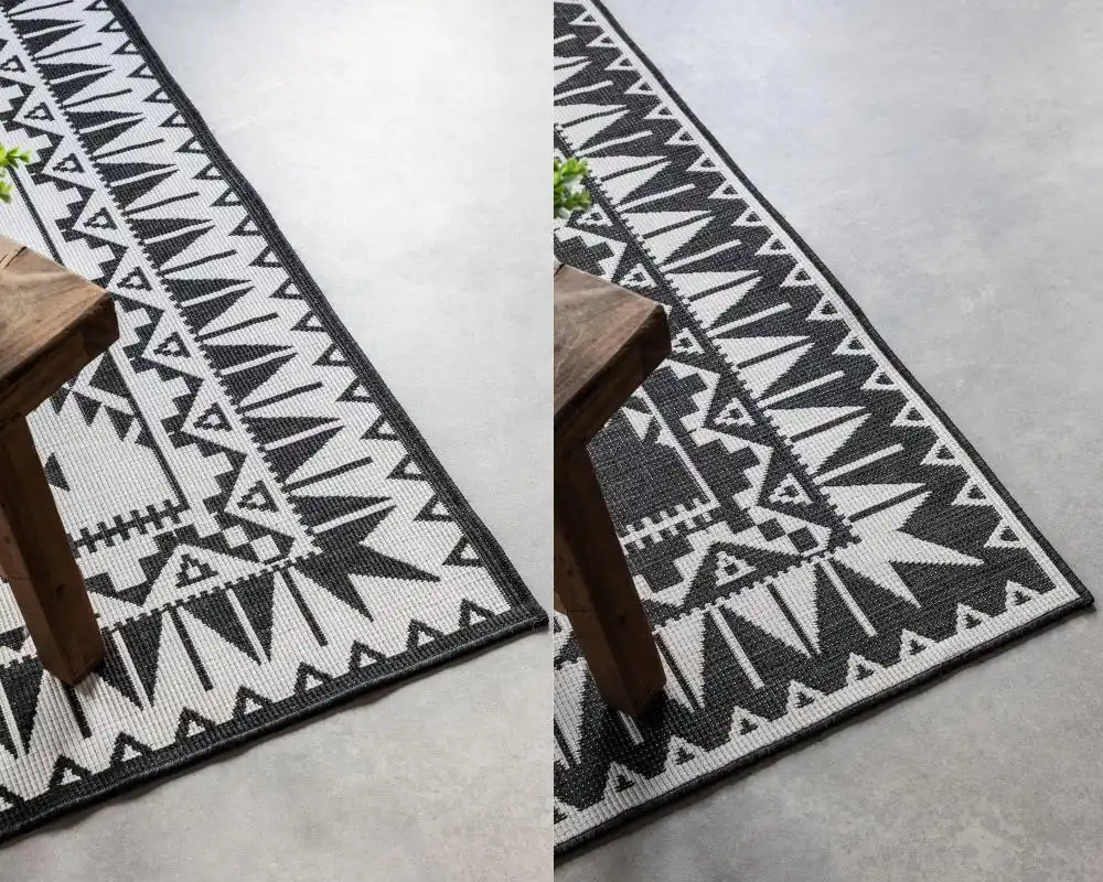 Gemini Reversible 106019 Black Rug - Image 4