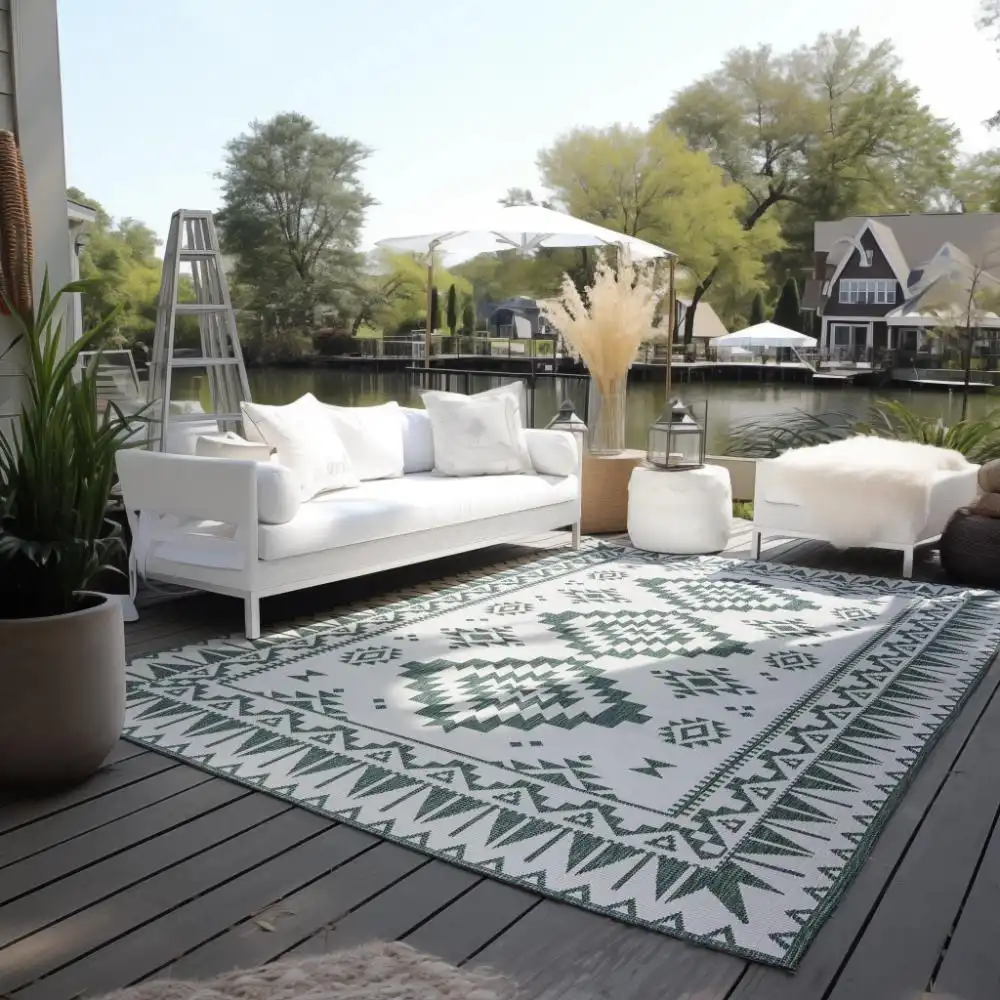 Gemini Reversible 106020 Green Rug - Image 2