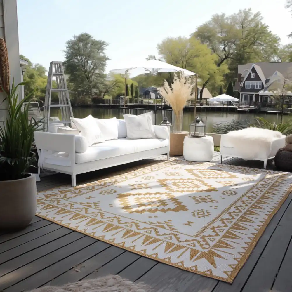 Gemini Reversible 106022 Ochre Rug - Image 2