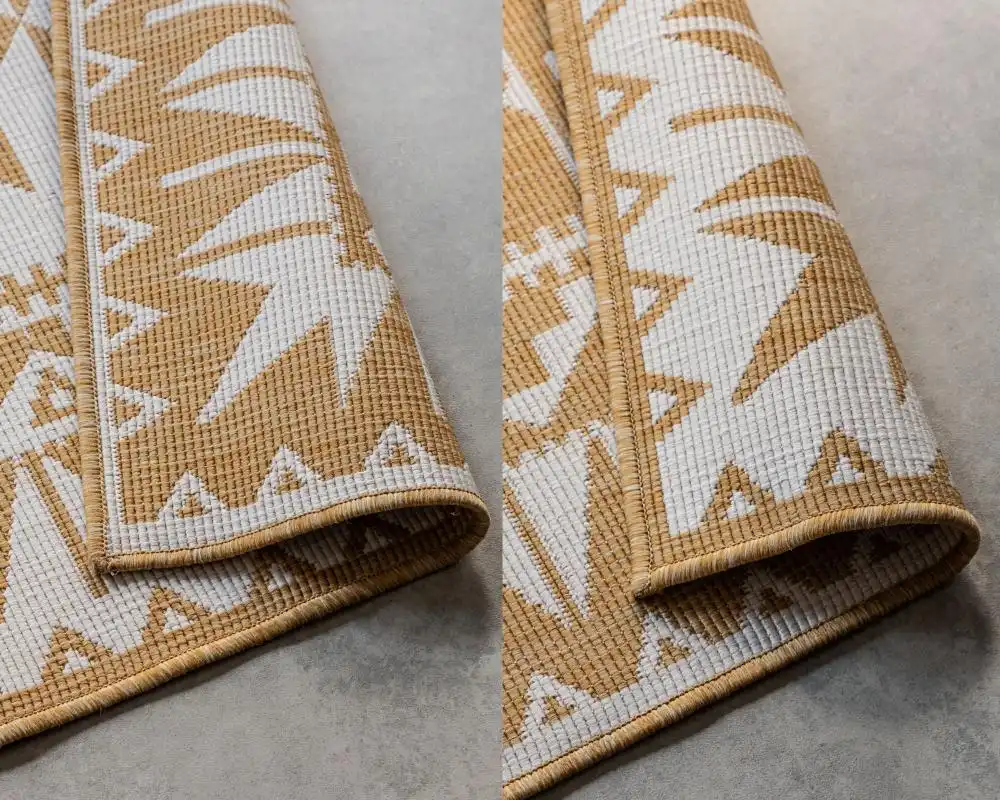 Gemini Reversible 106022 Ochre Rug - Image 4