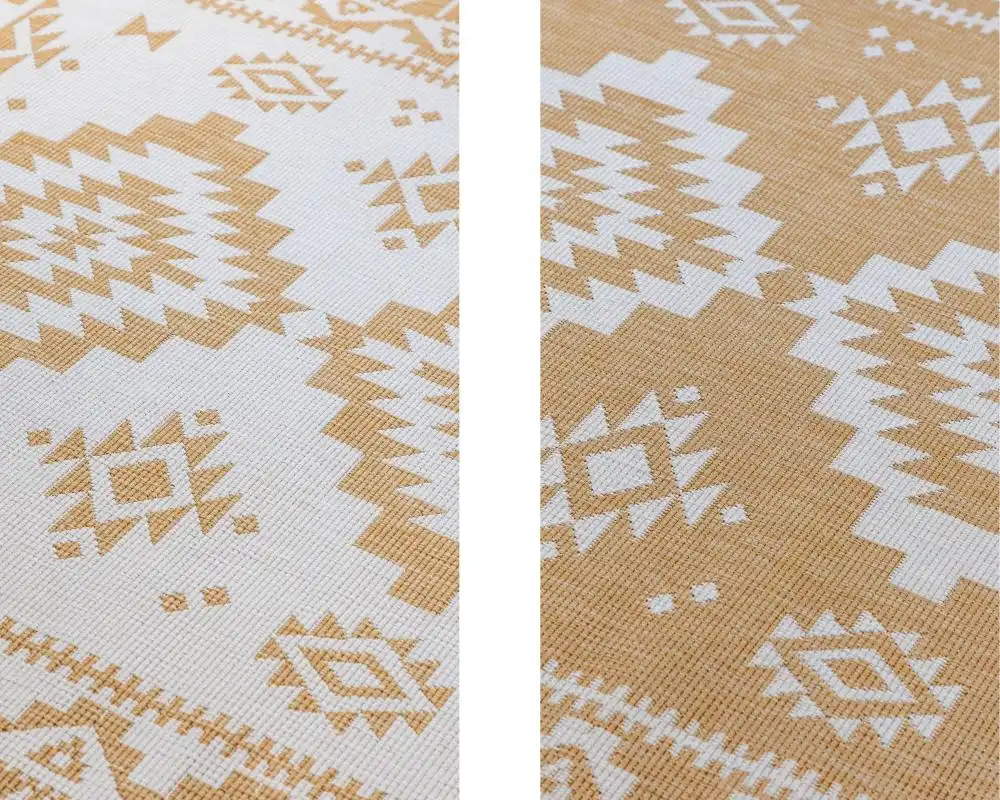 Gemini Reversible 106022 Ochre Rug - Image 5