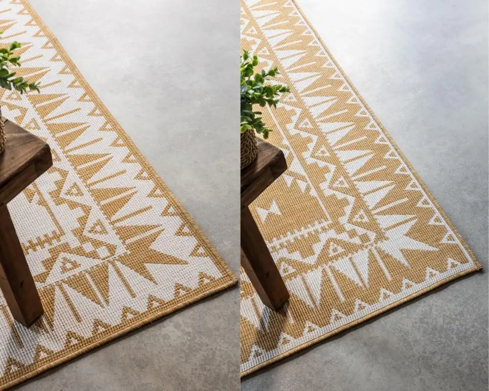 Gemini Reversible 106022 Ochre Rug - Image 6