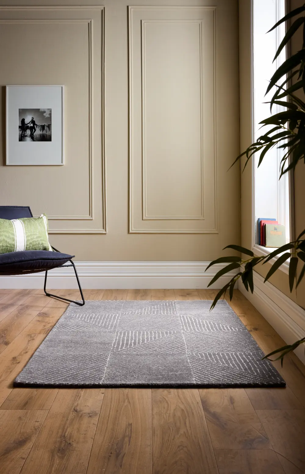 Geometric Beige/Grey