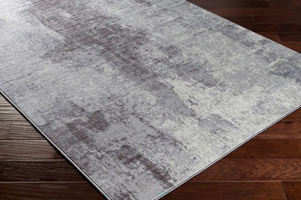 Giulia Abstract Modern Marble Cream Rug - Image 6