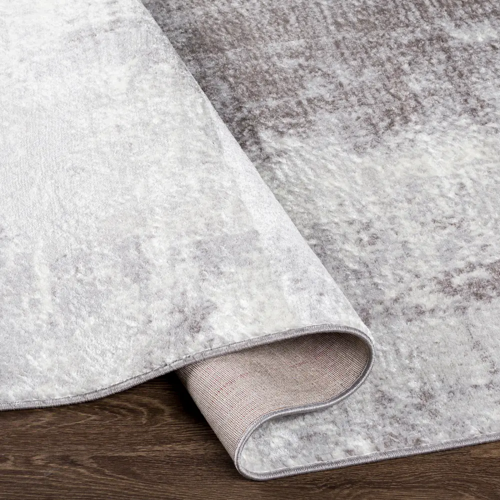 Giulia Abstract Modern Marble Cream Rug - Image 7