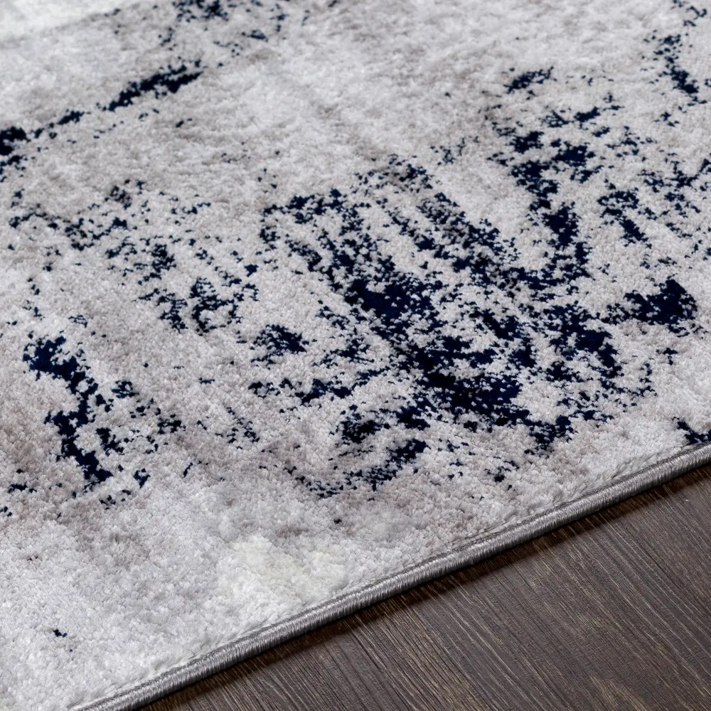 Giulia Abstract Modern Marble Grey Rug - Image 6