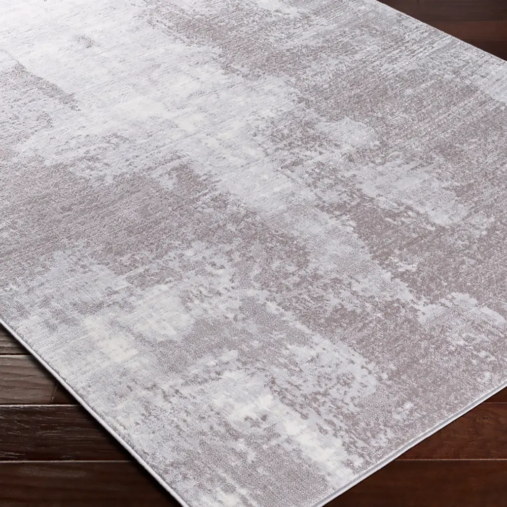 Giulia Abstract Modern Marble Light Grey Rug - Image 8