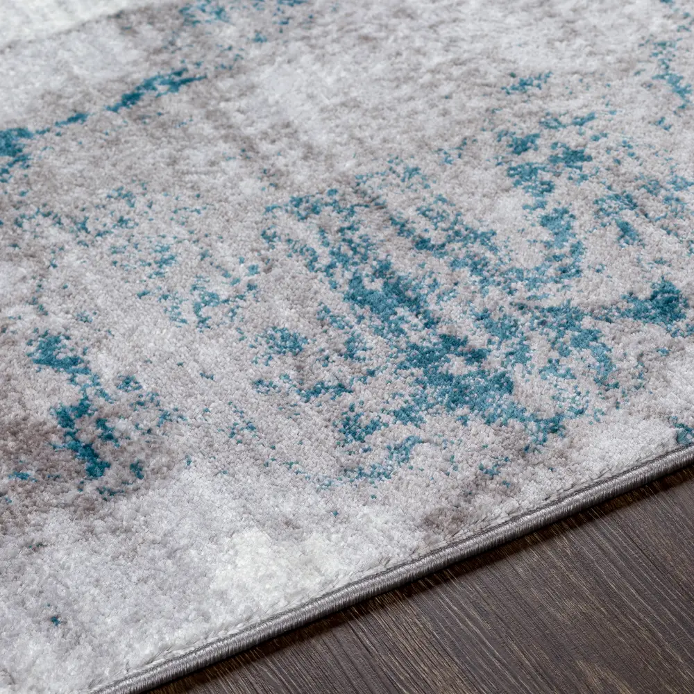 Giulia Abstract Modern Marble Medium Grey Rug - Image 6