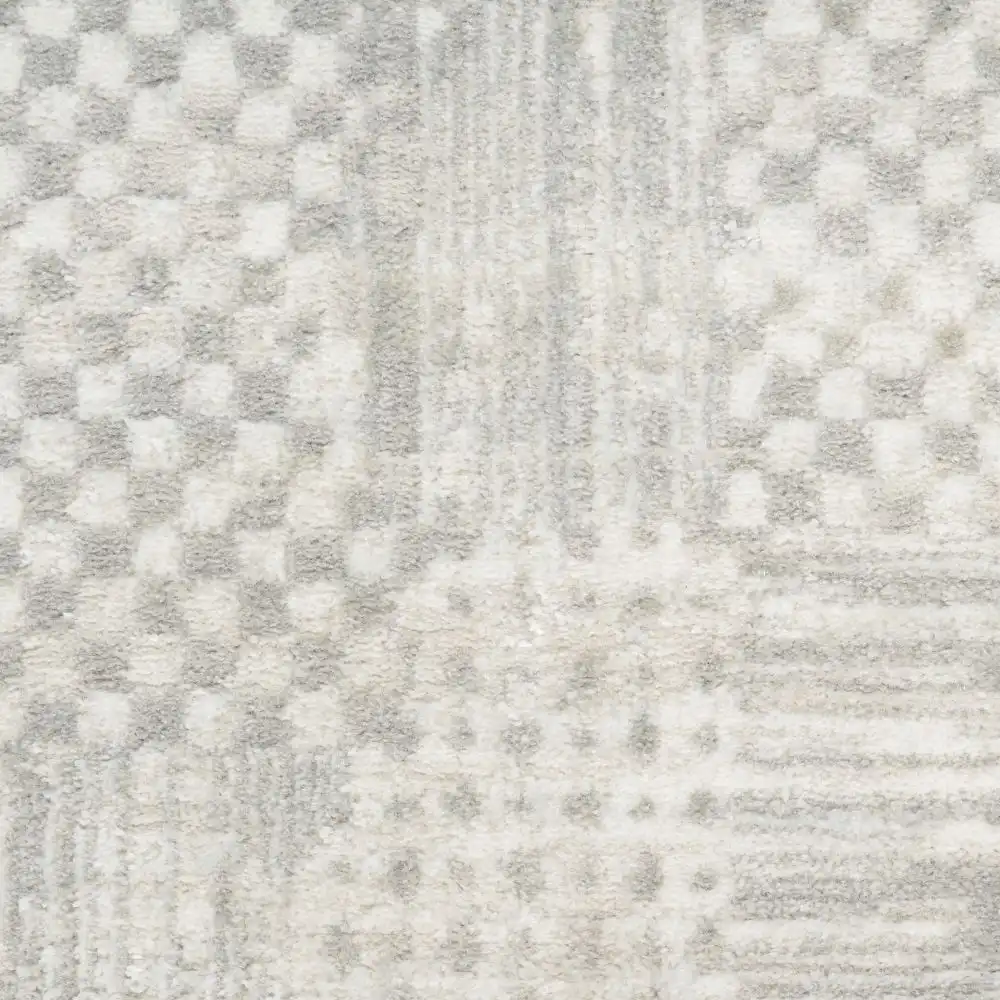 Glitz Nourison GLZ 09 Silver Grey Rug - Image 4